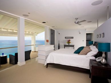 Master bedroom with king bed
