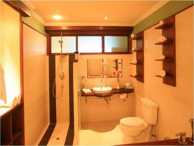Bathroom with walk-in shower