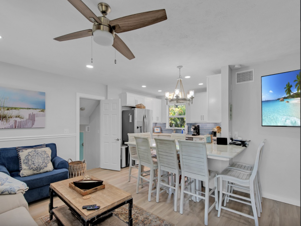 Anna Maria  Private Pool Vacation Home Two Houses Back Beach