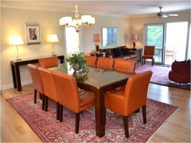 Dinning room seats eight