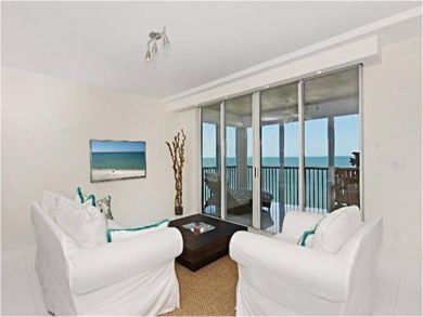 Living room with gulf view