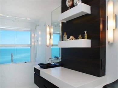 Bathroom with gulf view