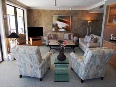 Living room with flat screen TV