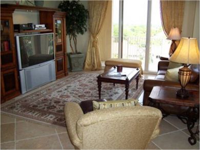 Seating area with TV