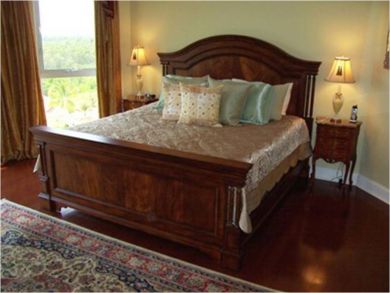 Master bedroom with king bed
