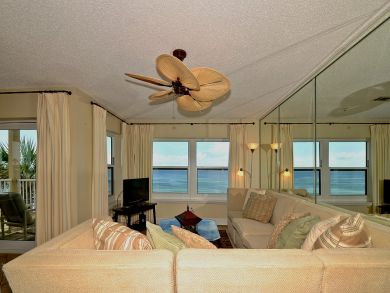 Living room with flat screen TV
