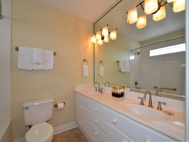 Bathroom with double vanity