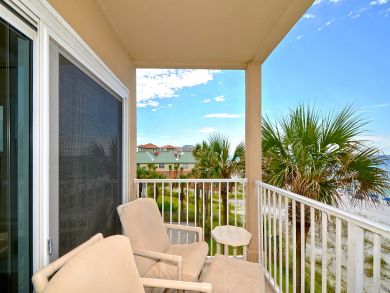Balcony with outdoor furniture