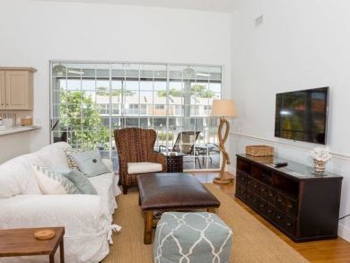 Living room with flat screen TV