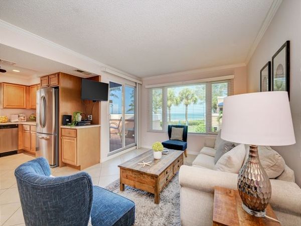 Gulf Front Two Bedroom Vacation Condo - Pool & Tennis Court