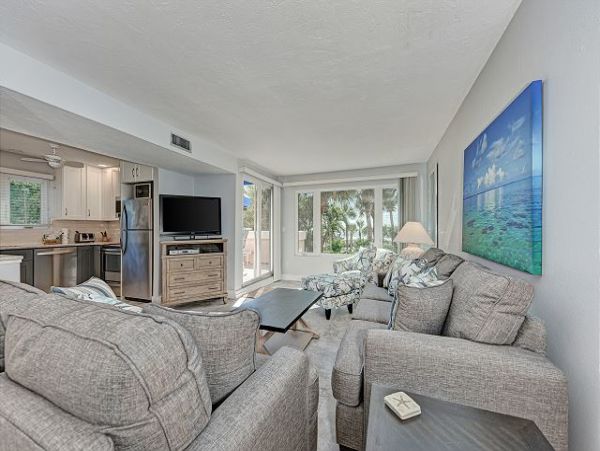 Longboat Key Beautifully Updated Two Bedroom Beachfront Condominium