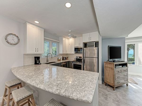 Longboat Key Beautifully Updated Two Bedroom Beachfront Condominium