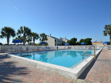 Poolside lounging area