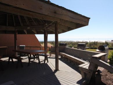 Shared grill & dining area