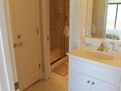 Master bathroom with walk-in shower