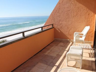 Gulf front balcony