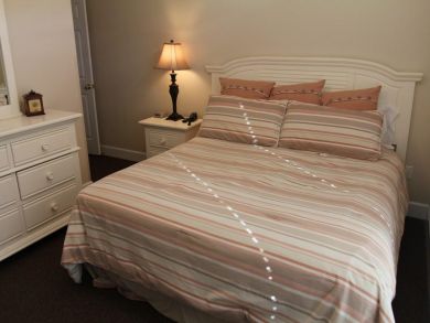Master bedroom with king bed