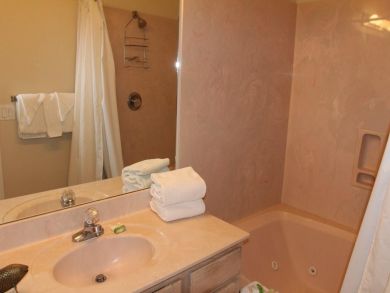 Bathroom with jetted tub & shower