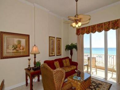 Living room open to balcony