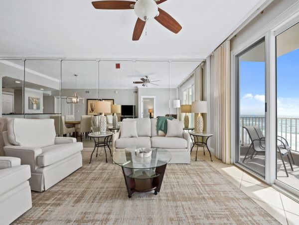 On Beach Destin Vacation Condo Three Bedrooms Gulf Views