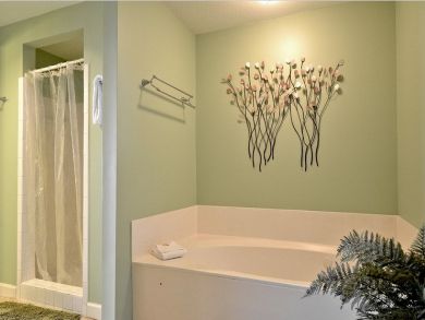 Bathroom with tub & walk-in shower