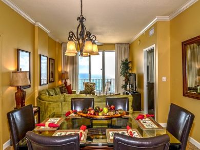 Living area open to balcony