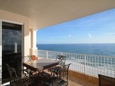 Balcony with table set