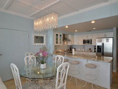 Dining area seats four