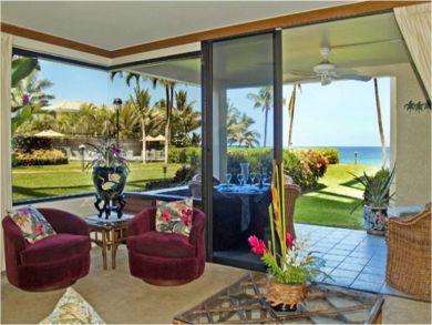 Ocean view from living area