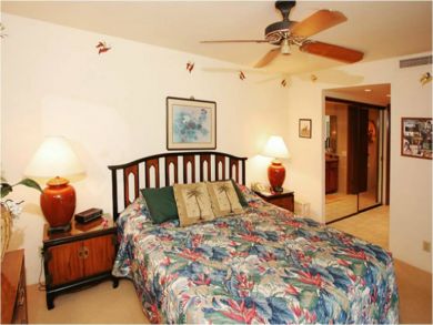 King bed in master bedroom