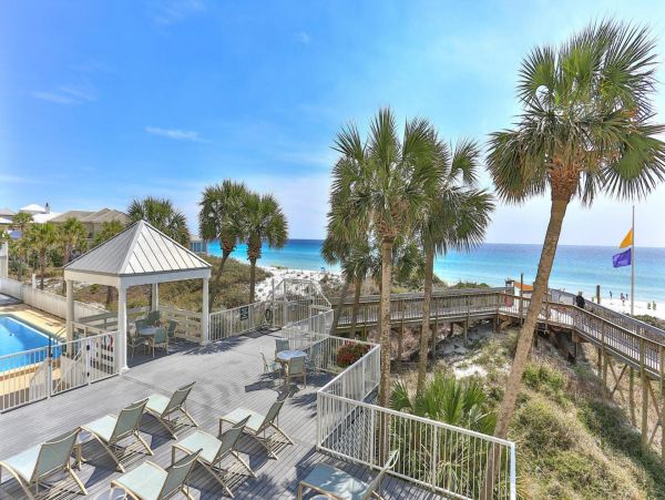 Gulf Front Vacation Three Bedroom Rental Private Balcony