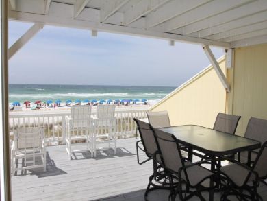 Balcony with outdoor furniture