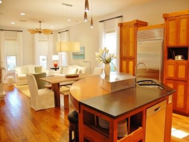 Island kitchen with bar stools Island kitchen with bar stools