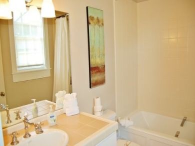 Bathroom with shower over tub Bathroom with shower over tub