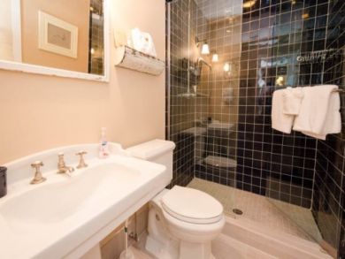 Bathroom with walk-in shower