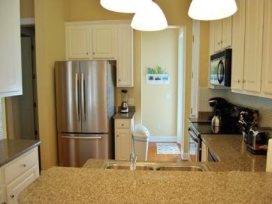 Fully equipped kitchen with stainless steel appliances