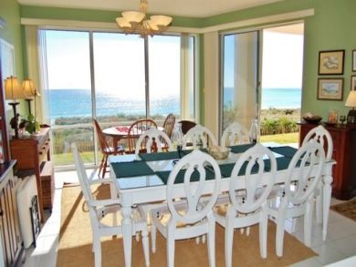 Full gulf view from dining area Full gulf view from dining area