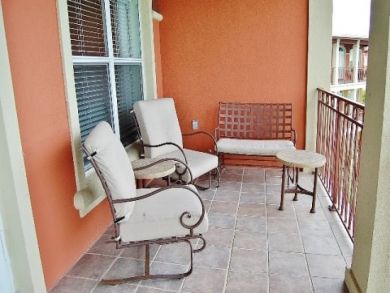 Balcony with outdoor furniture Balcony with outdoor furniture
