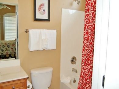 Bathroom with shower in tub Bathroom with shower in tub