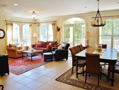 Open plan living space Open plan living space