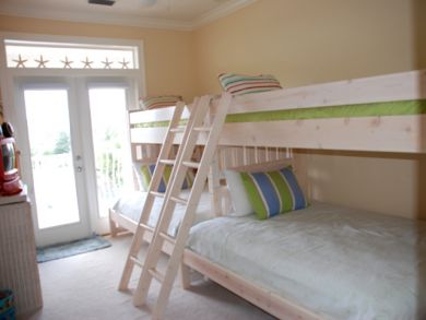 Bedroom 3 with two sets of bunk beds