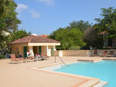 Poolside lounging chairs