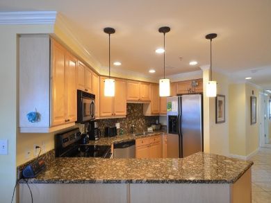Kitchen with granite counter tops Kitchen with granite counter tops