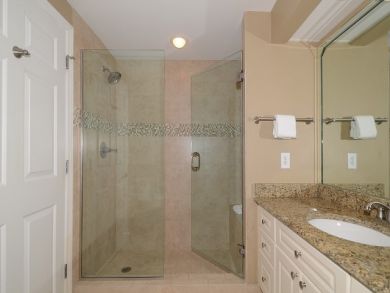 Master bathroom with walk-in shower Master bathroom with walk-in shower