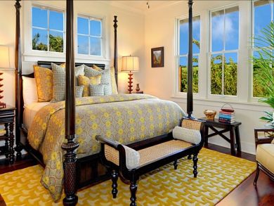 Master bedroom with king bed