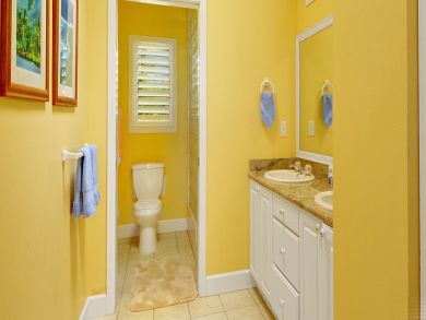 Master bathroom with double vanity