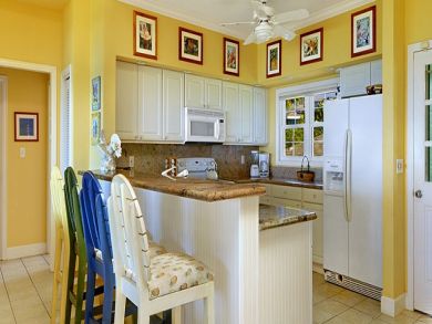 Fully equipped kitchen with breakfast bar
