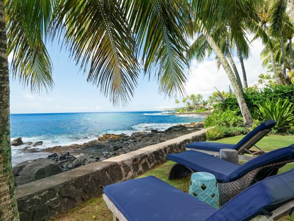 Poipu Oceanfront Vacation Rental - Luxury Cottage in Kauai