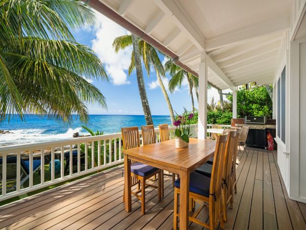 Poipu Oceanfront Vacation Rental - Luxury Cottage in Kauai