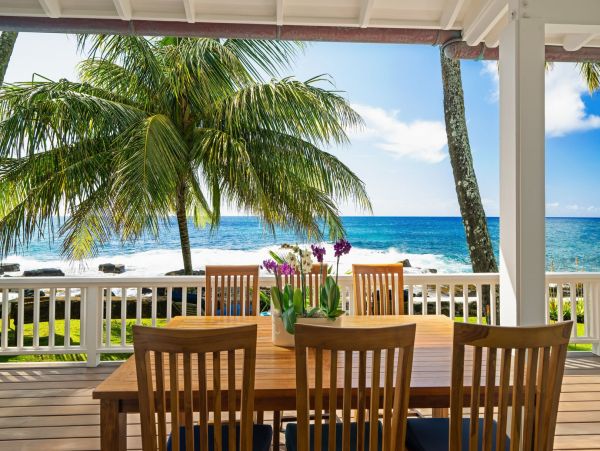 Poipu Oceanfront Vacation Rental - Luxury Cottage in Kauai